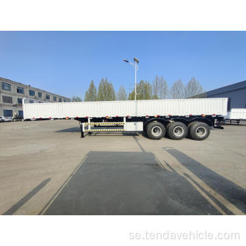 3 Axles sidovägg Semi trailer